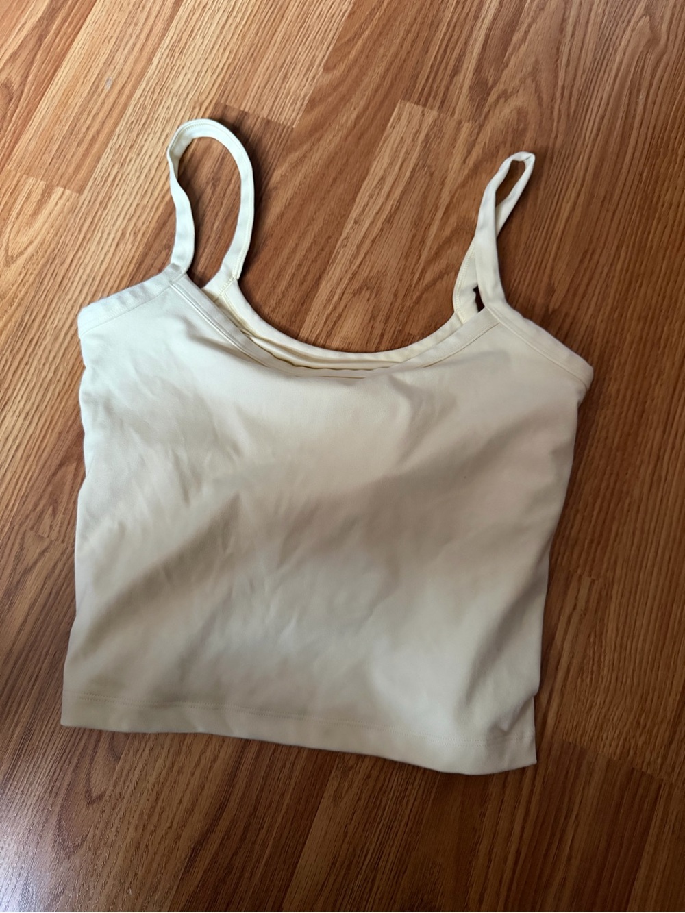 Kids Cream Spaghetti Strap Tank Top